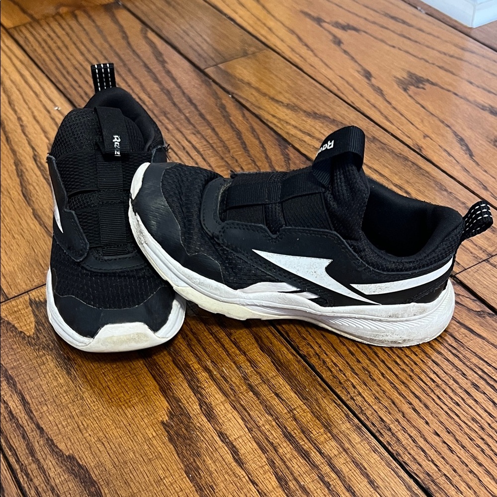 Kids Reebok Black and White Sneakers